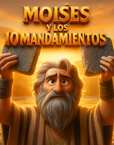 Portada del video Moisés y los 10 Mandamientos